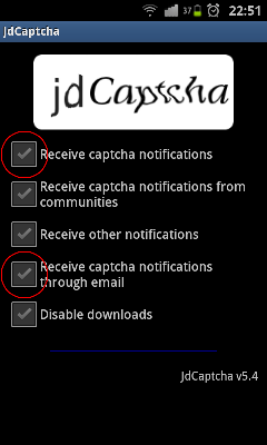 Envoyer les captchas sur jDownloader